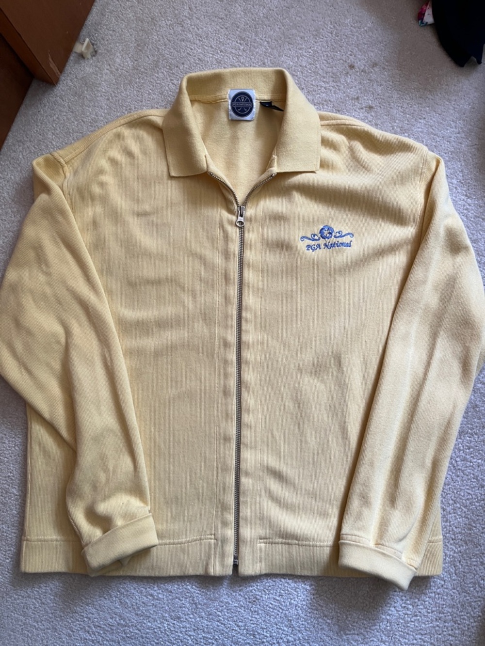 Men's Yellow Zip-Front Jacket
